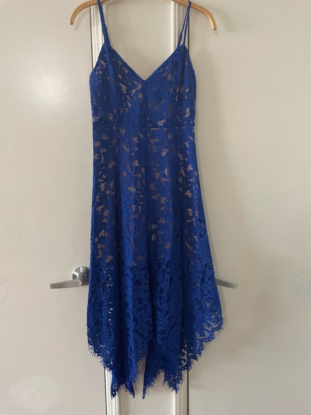 Lulus One Wish Royal Blue Lace Midi Dress - Picture 5 of 6